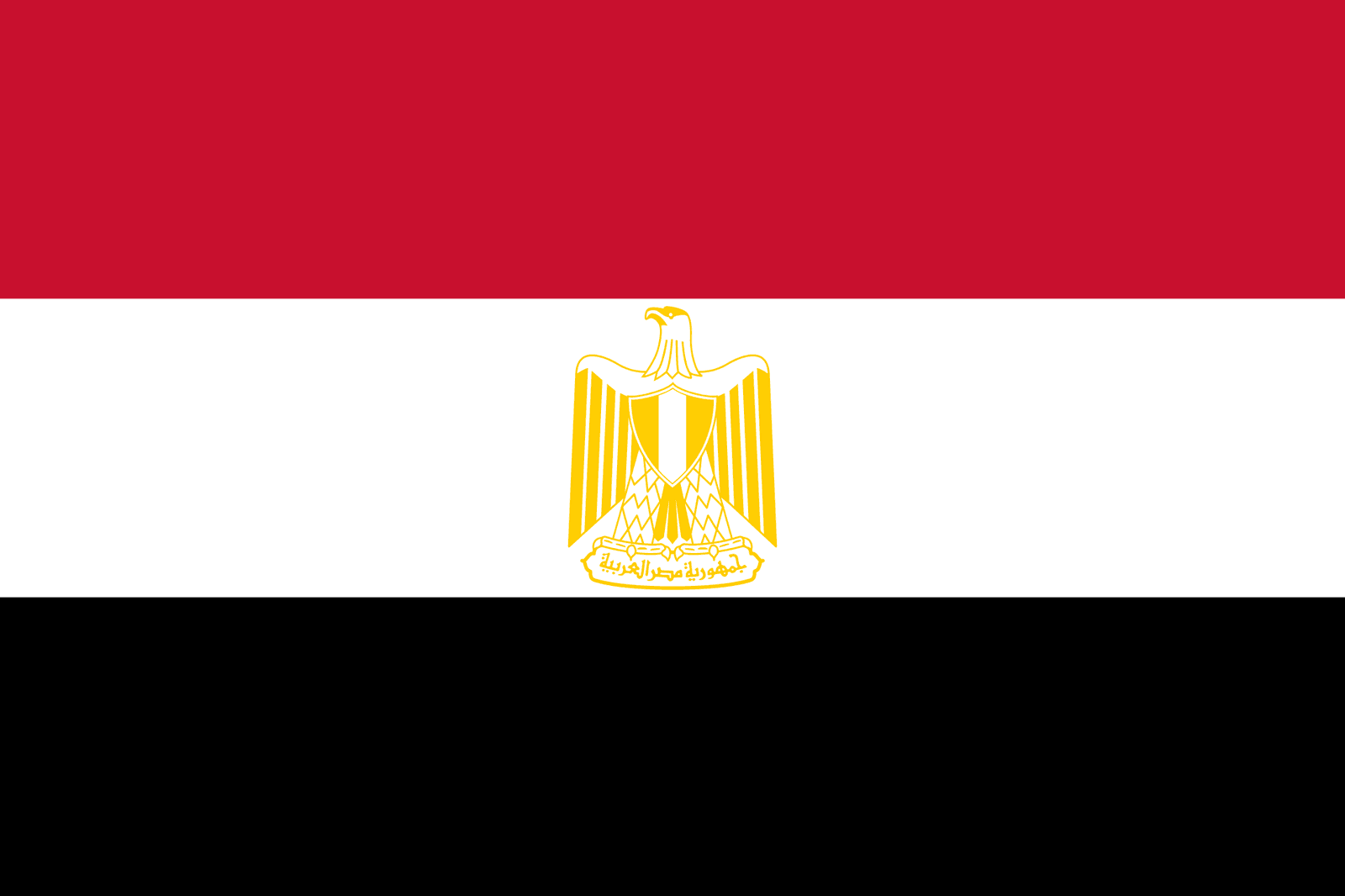 The national flag of Egypt